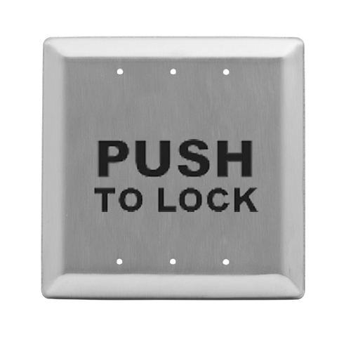 ACTIVE SWITCH 4 1/2 IN SQUARE PUSH TO LOCK