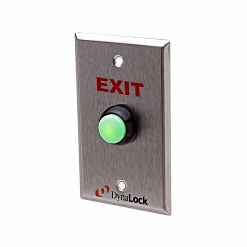 WEATHERPROOF PUSHBUTTON   3/4" WHITE, EXIT, SGL GANG