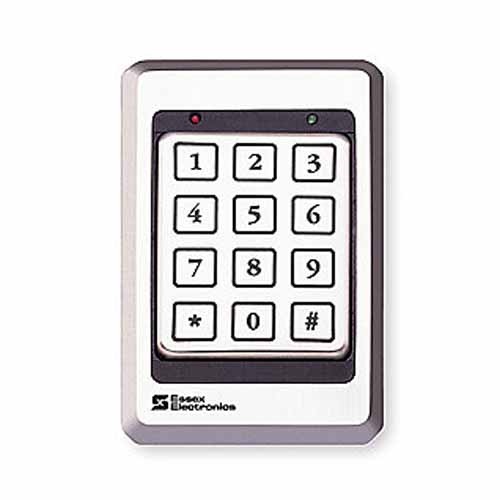 12 BTN 3x4 STANDALONE KEYPAD STAINLESS, 12/24V, 500 USERS