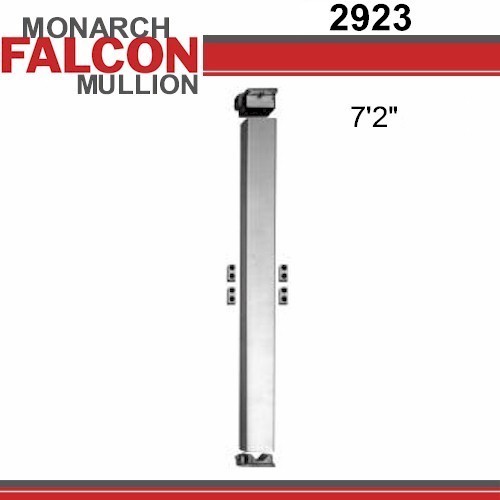 2923 9'2" BLACK PC MULLION  1-1/2x2" FOR FALCON RIM EXITS
