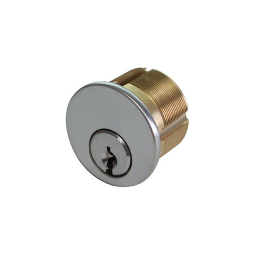 1" MORTISE CYLINDER US3   BRIGHT BRASS SC KWY 3 CAMS