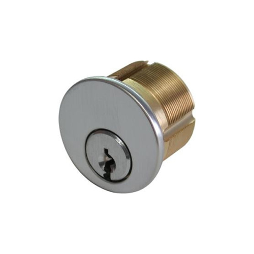 1-1/4" MORTISE CYLINDER US3 BRIGHT BRASS SC KWY 3 CAMS
