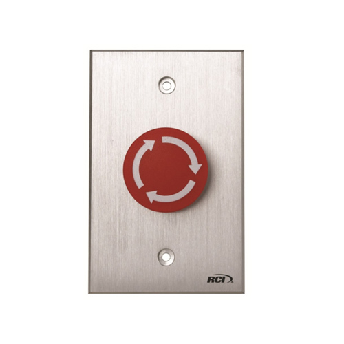 EMERGENCY RELEASE BUTTON,RED  ROTARY RELEASE,MAINT(2-SPST)
