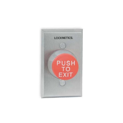1-5/8" RED EXIT BUTTON    ALTERNATE ACTION, SINGLE GANG