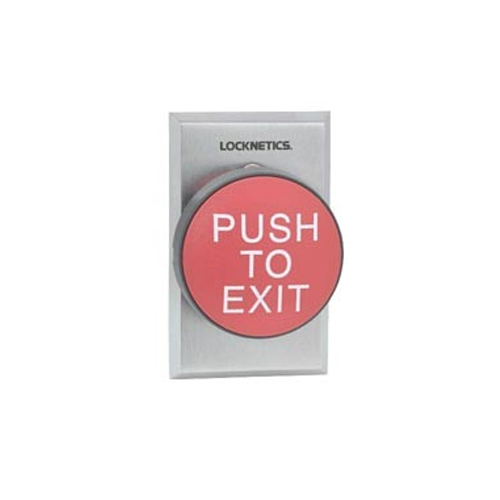 2-3/4" RED EXIT BUTTON    SINGLE GANG