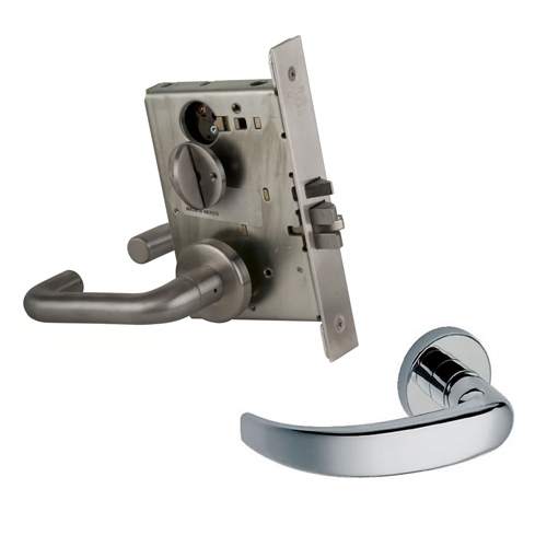 ENT/OFFICE MORTISE LOCK US26D 07A TRIM w/10-072 STRIKE & CYL