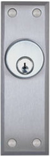 NARROW STILE KEYSWITCH    L/CYL 2 AA SPDT STAINLESS 6amp
