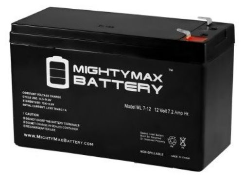 12VDC/7amp hr BATTERY (621PJ ACCOMMODATES ONE)