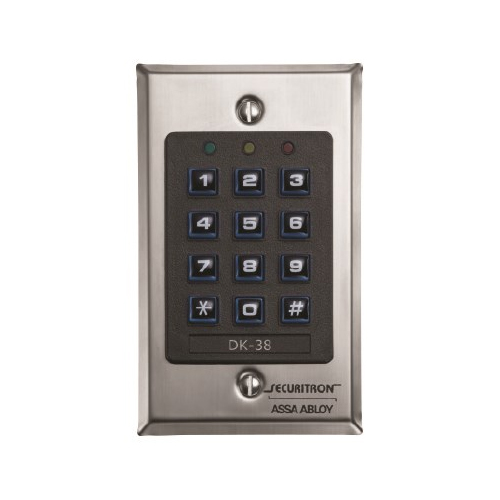 KEYPAD ONLY - WIEGAND MODE SINGLE GANG, STAINLESS STEEL