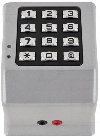 KEYPAD METALLIC SILVER 12/24VAC/DC 2000 USER CODES