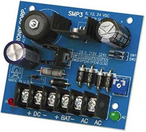 SWITCHING POWER SUPPLY BOARD  6/12/24VDC @ 2.5amps
