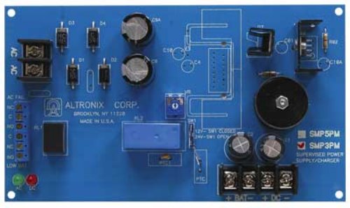 SUPERVISED POWER SUPPLY BOARD 12/24VDC @ 2.5amps